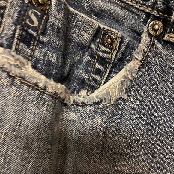 Silver Womens Jeans Distressed Size 29” Western Glove  Works - Picture 7 of 12